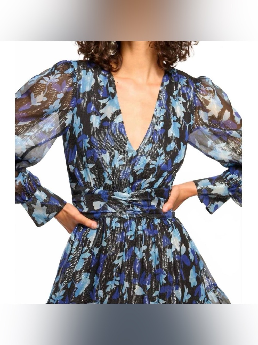 Ramy Brook Lizbeth Silk-Blend Mini Dress size XS - Picture 3 of 12